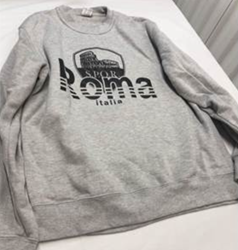 Roma Grey Sweatshirt Mens XL  with Free Shipping 