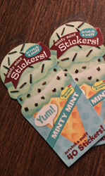 Scratch and Sniff Ice Cream Stickers ! Fun! with free shipping   