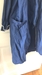 Vintage Men's Blue Robe with waist tie, Men's Large with free shipping - 