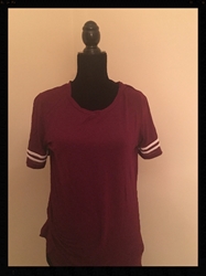 Sporty and Cute! Burgundy Top,  Forever 21, Size Womens Medium FREE SHIPPING Sporty and Cute! Burgundy Top,  Forever 21, Size Womens Medium