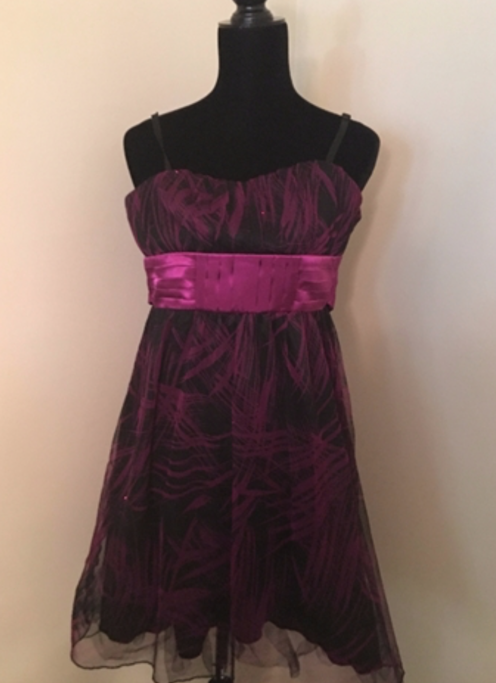 special occasion dress with satin sash size children's size 12/14