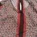 Artsy Red Patterned Shirt  Womens Size Medium  Great for the Fall Season! FREE SHIPPING - 