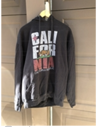 California Republic Black sweatshirt with Bear picture,  size XL   preowned hoodie, Free Shipping California Republic Black sweatshirt with Bear picture,  size XL   preowned hoodie,