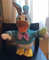 SOLD! Donald Duck Animated Easter Toy, needs batteries 