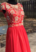 Red Dress Gown, Special Occasion Dress, Red Gold Chiffon Gown women's size 10  Shail K 3925  - azqgjreq