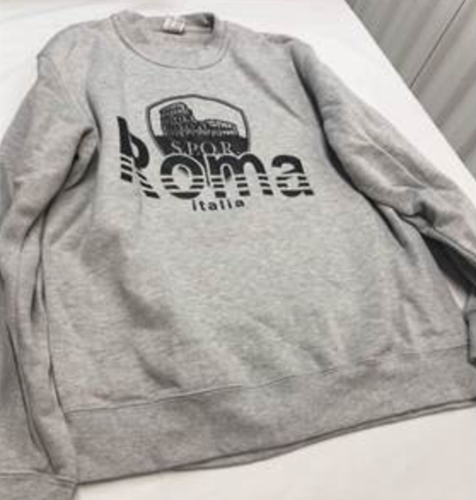 Roma Grey Sweatshirt Men's XL  with Free Shipping 