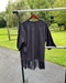 black suede, duster fringe jacket women's one size, by Express, free shipping - 