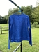 brand pink: women's extra small, super shine sheen blue color, long sleeve  -  