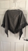 grey cape, fringed, one size fits most, women's with free shipping - 