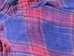 Pink and Blue Checked or Plaid Blouse by Mudd, Size Medium, Long Sleeves Free Shipping - 