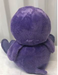 very soft cute and clean purple penguin stuffed animal -  