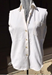  Kikomo Summer White Sleeveless Button Down Shirt with front pocket size Adult Small with free shipping - 