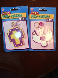 Holy Spirit, Faith, Felt Key Chain Kits new in package 