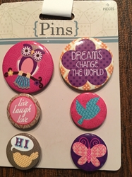 Fun Pins! Dreams change the wrold .   New in Package with Free Shipping 