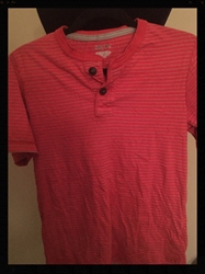 Nice! Red Striped Shirt, by Cherokee, Short Sleeves,  Boys Large, Free Shipping  Nice! Red Striped Shirt, Short Sleeves,  Boys Large